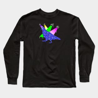 Pigeons Playing Ping Pong Moon Eyes Long Sleeve T-Shirt